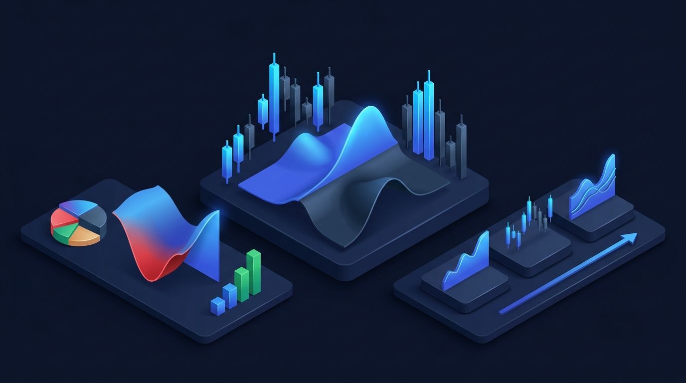 Dividend stock mechanics explained on dark financial chart