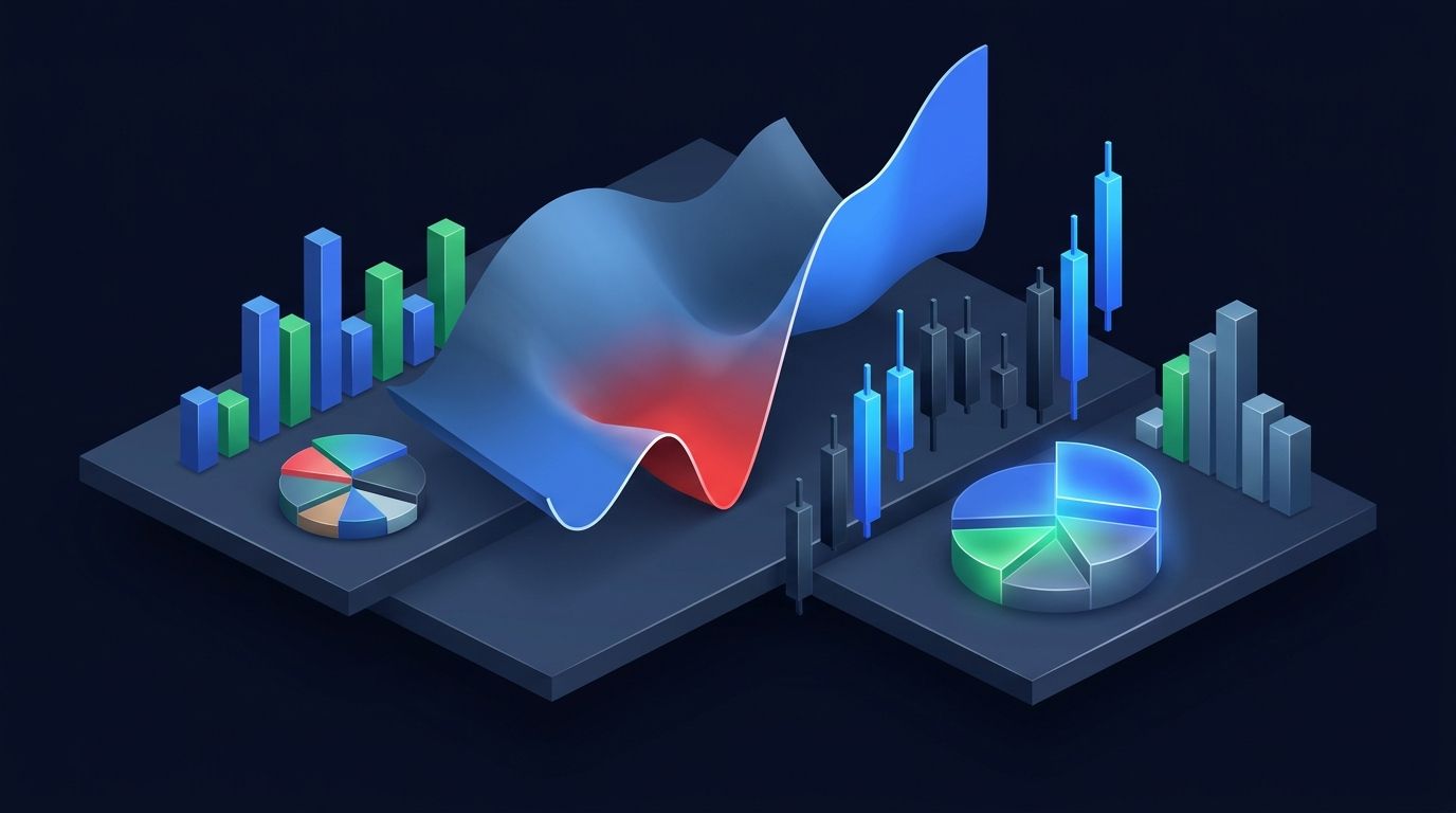 Sector concentration risk in dividend portfolio displayed on dark financial chart