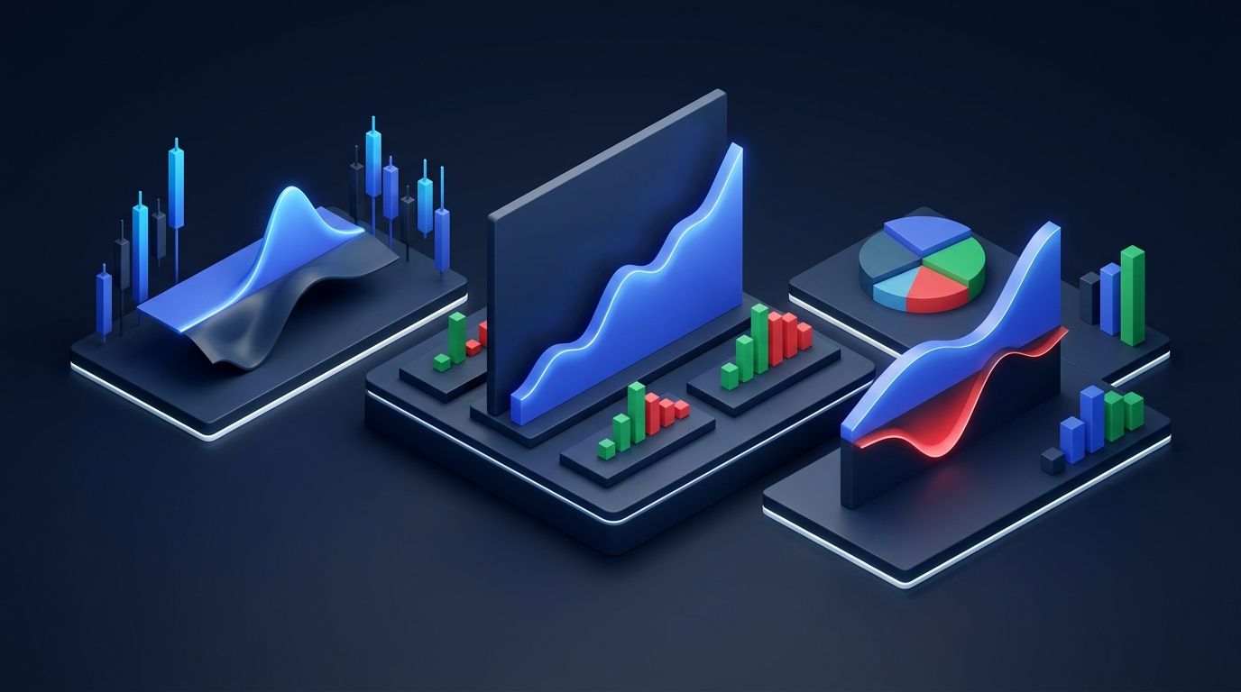 Comparison chart of dividend stocks vs rental property income on dark financial dashboard