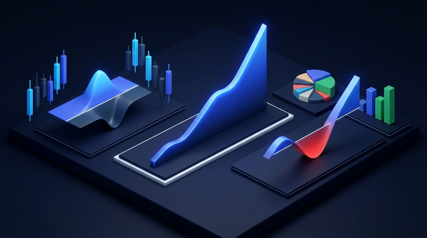 Comparison of dividend income and options premium income on dark financial chart