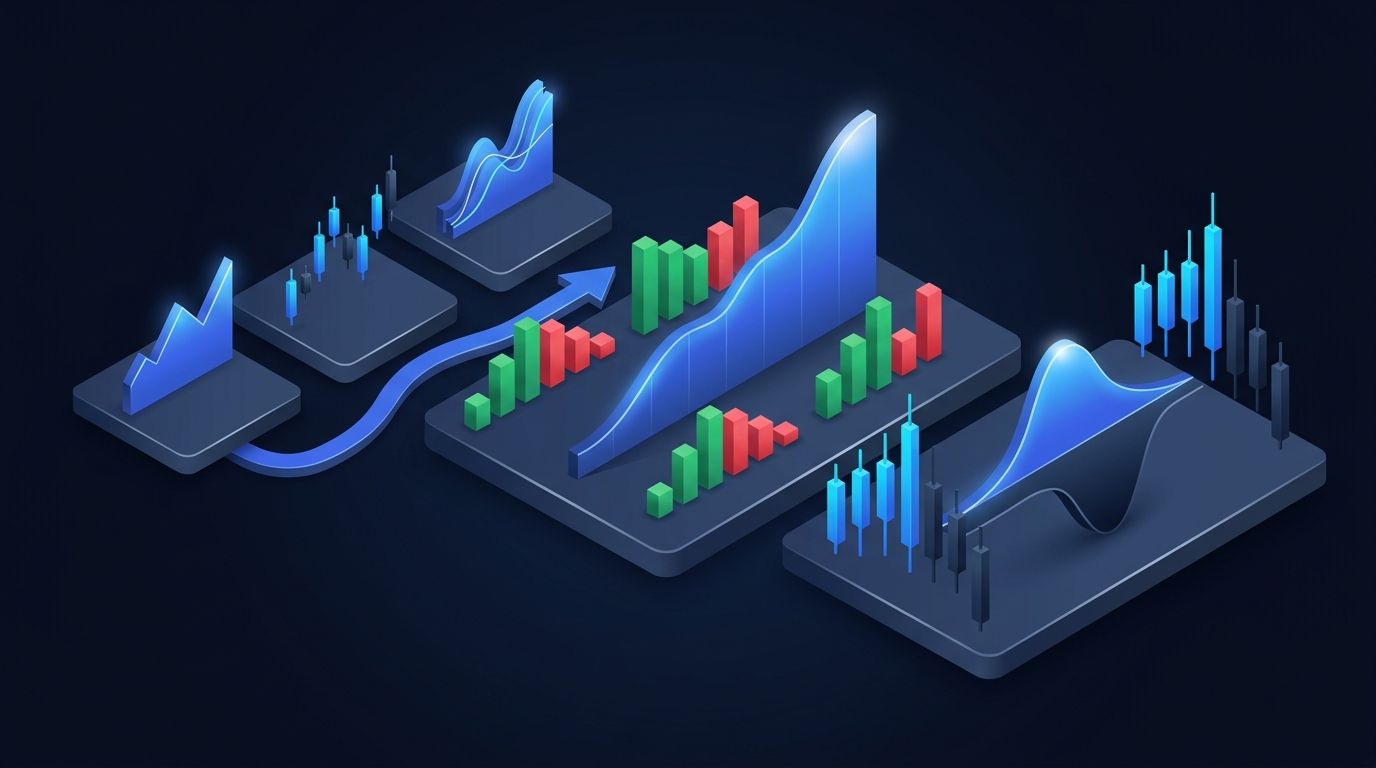 Comparison of dividend investing vs options trading for income on dark financial chart