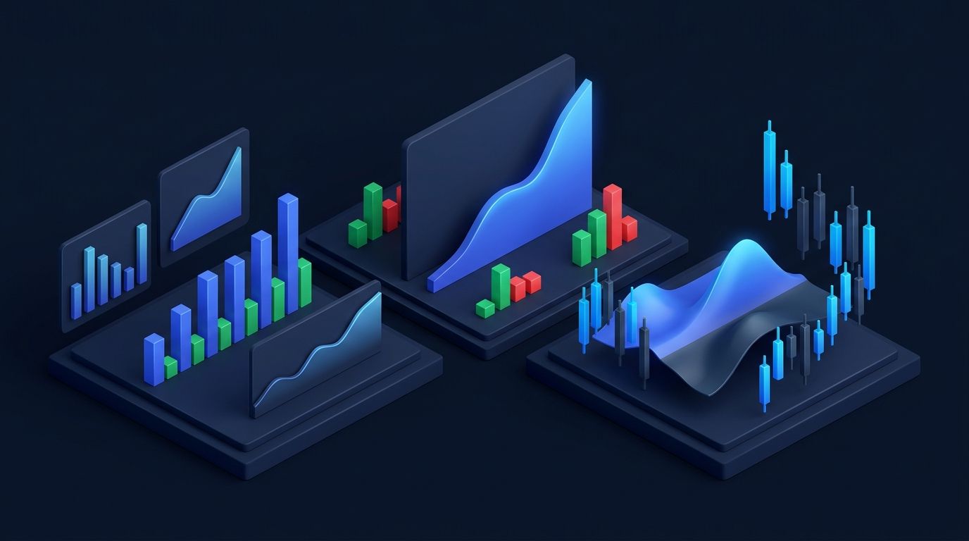 Automated options income system compared to dividend portfolio on dark financial dashboard