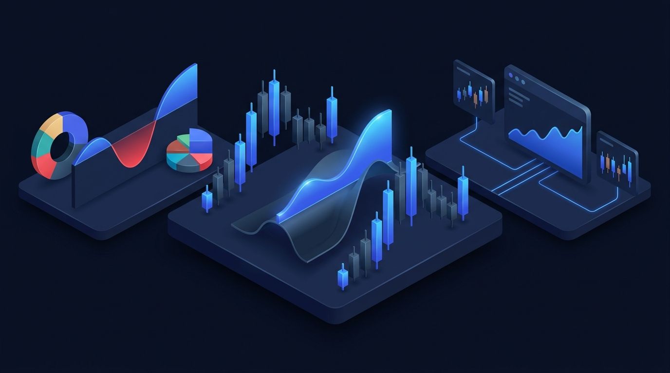 Dividend stock definition and cash flow diagram on dark financial chart