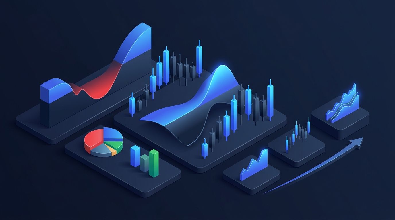 Dividend growth investing chart showing rising dividend payments over time on dark background
