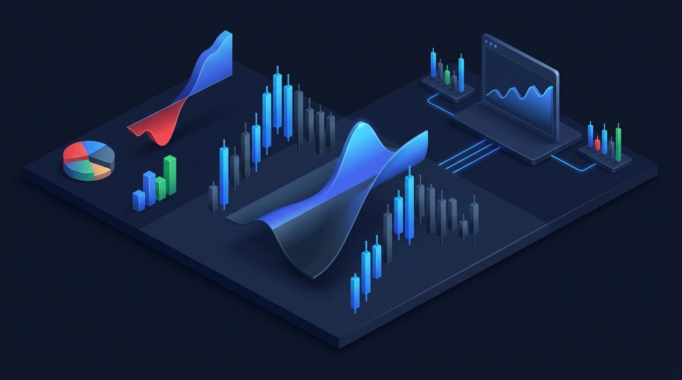Stock price chart showing dividend-related price movements on dark financial background