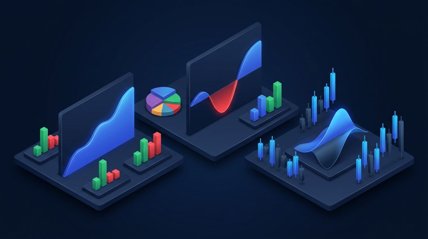 Prop firm trading desk with challenge account dashboard on dark screen