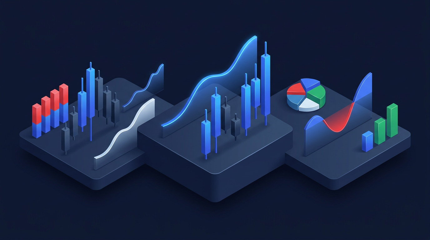 Account size tiers displayed on a dark financial dashboard