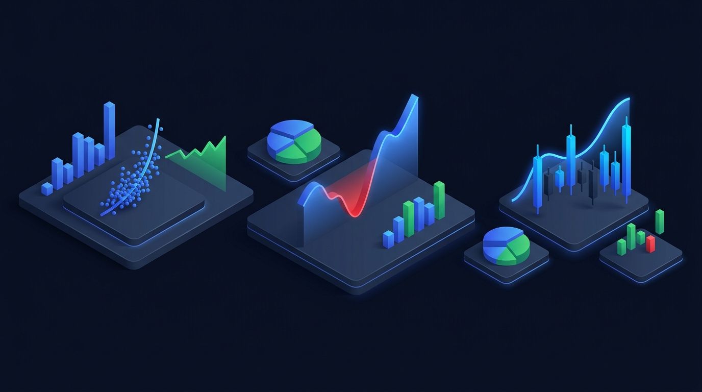 Warning indicators and rule violation alerts on a dark trading dashboard