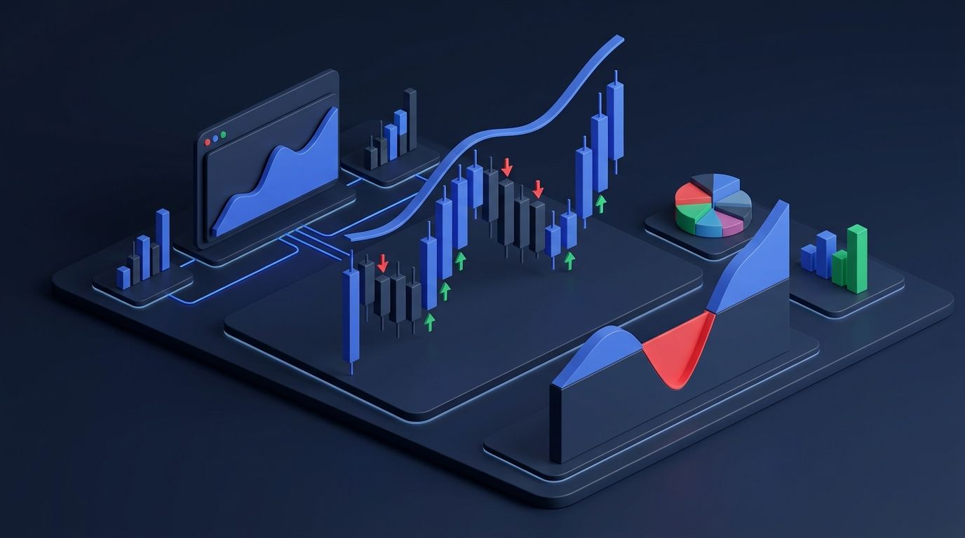 Personal account ownership versus prop firm model comparison on dark dashboard