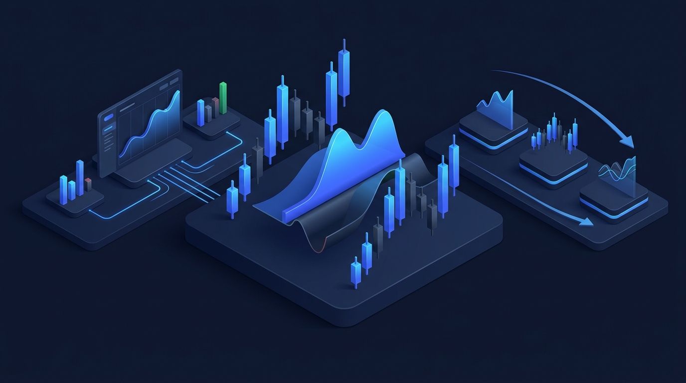 TradeLocker trading platform interface on a dark financial dashboard