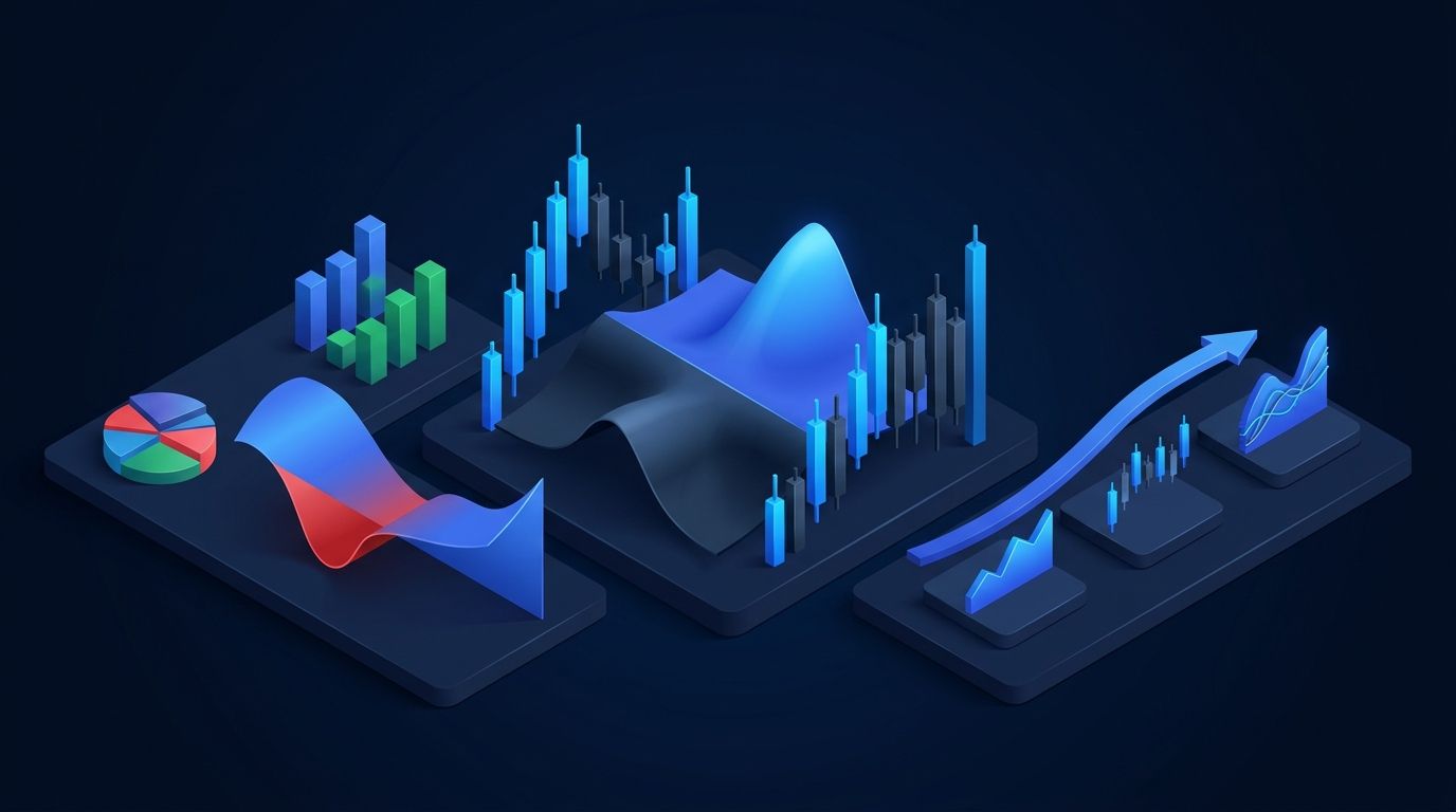 Trader reviewing prop firm challenge metrics and progress on dark trading dashboard