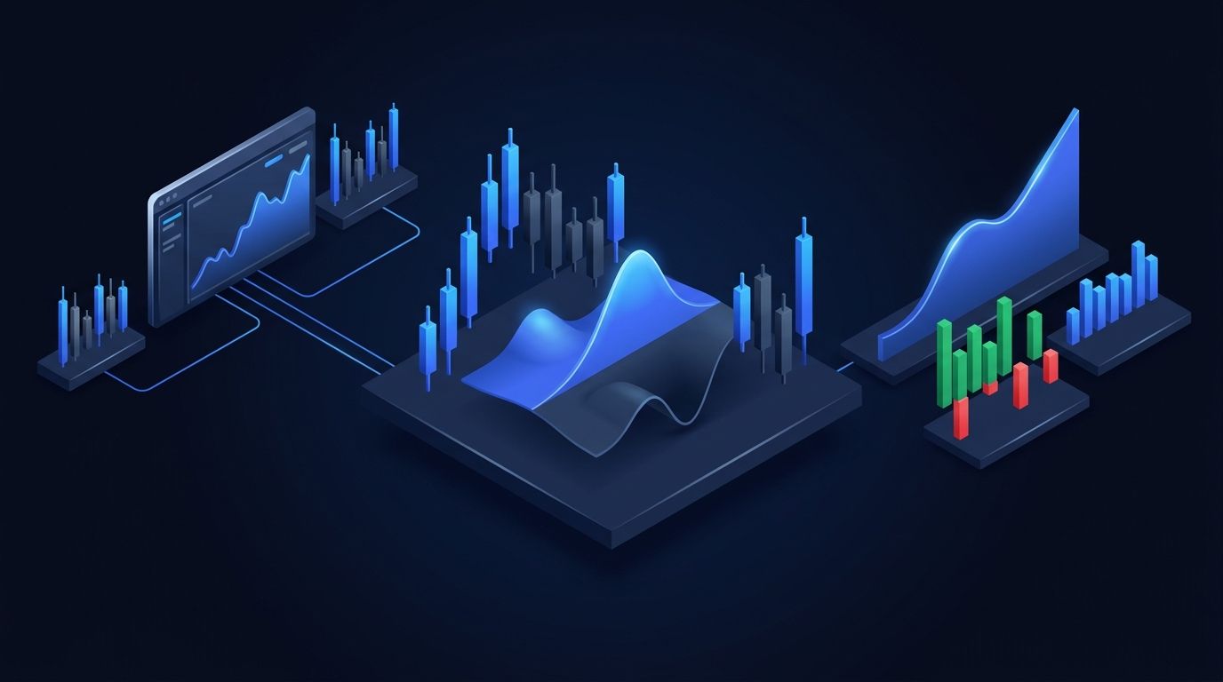 Clock next to financial charts showing capital-based income concept
