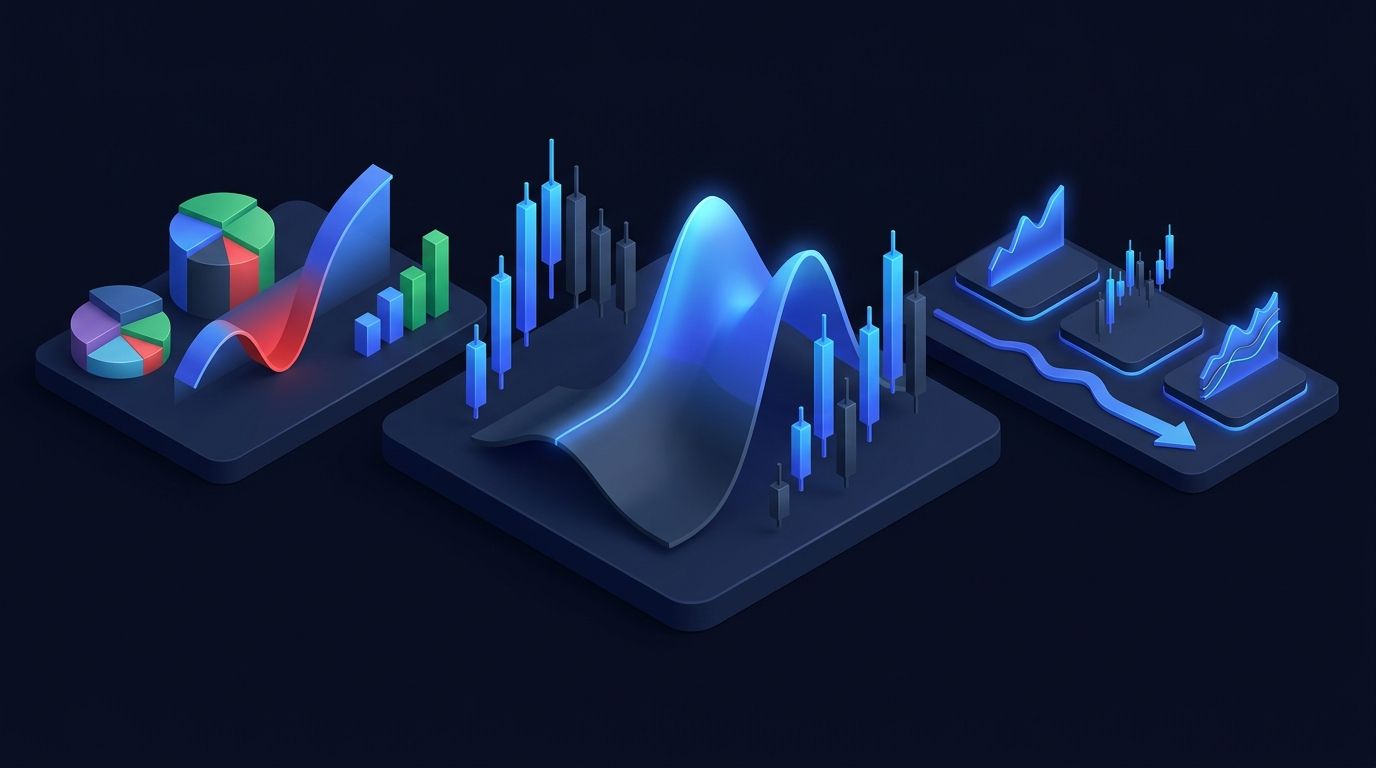 Analytical bettor's guide to options trading concepts on dark financial background