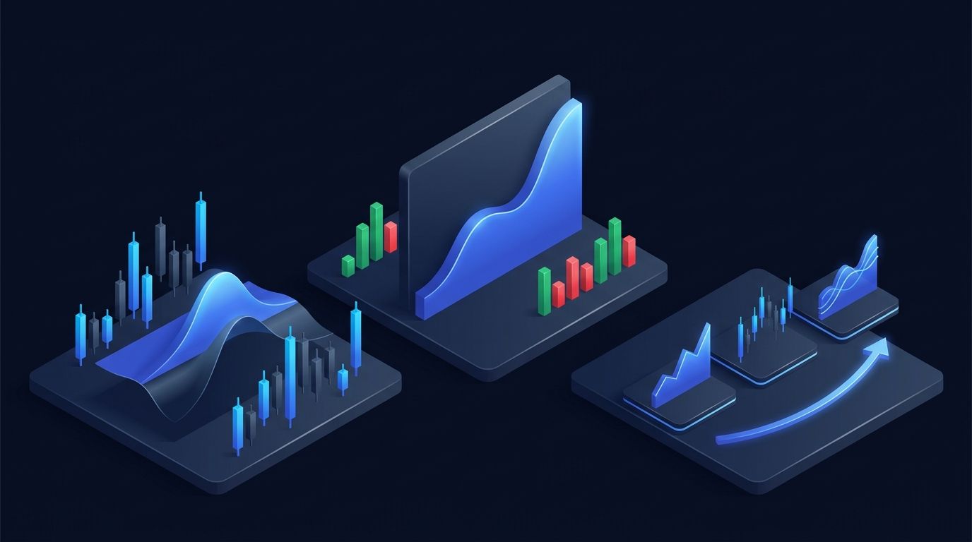 Passive income from options trading concept with recurring premium collection on dark chart