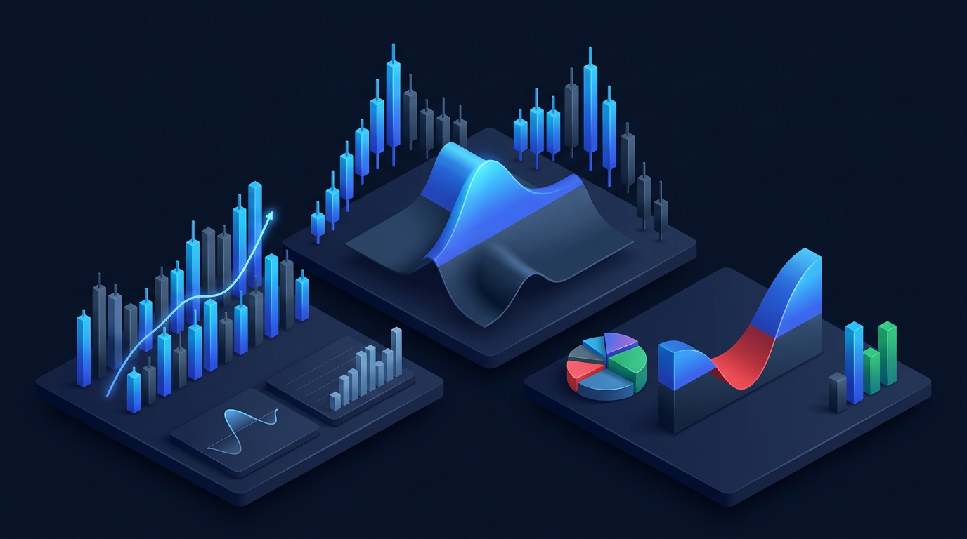 Market maker flow diagram showing dealer hedging and price stabilization zones on dark financial chart