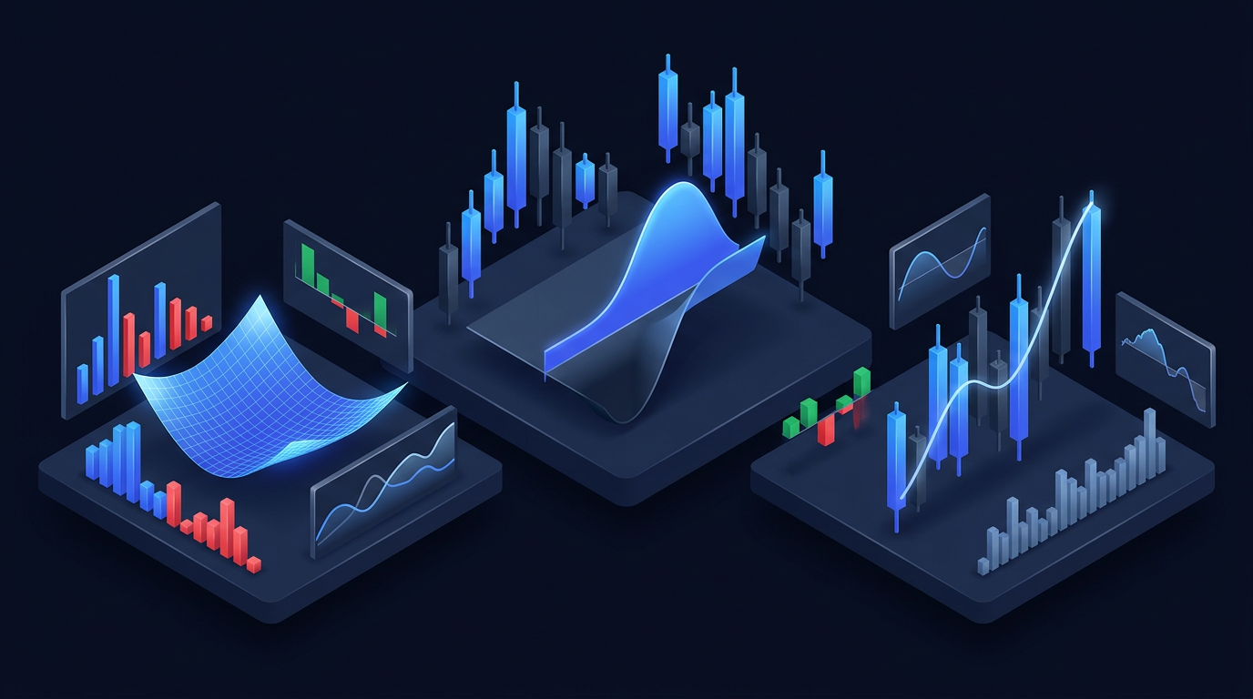 Options Greeks visual guide showing delta gamma theta vega and rho with their effects on option pricing