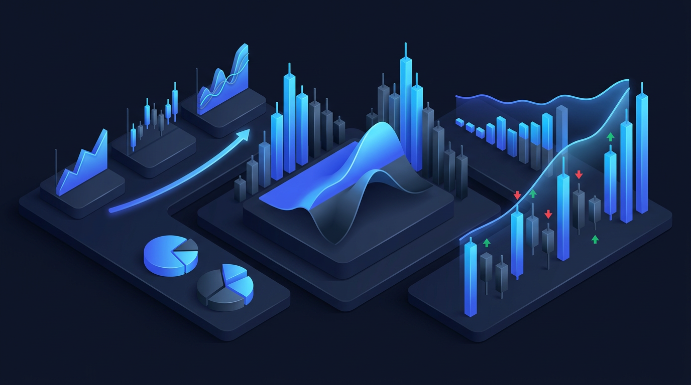 Dark navy abstract graphic showing tax efficiency comparison between index options structures