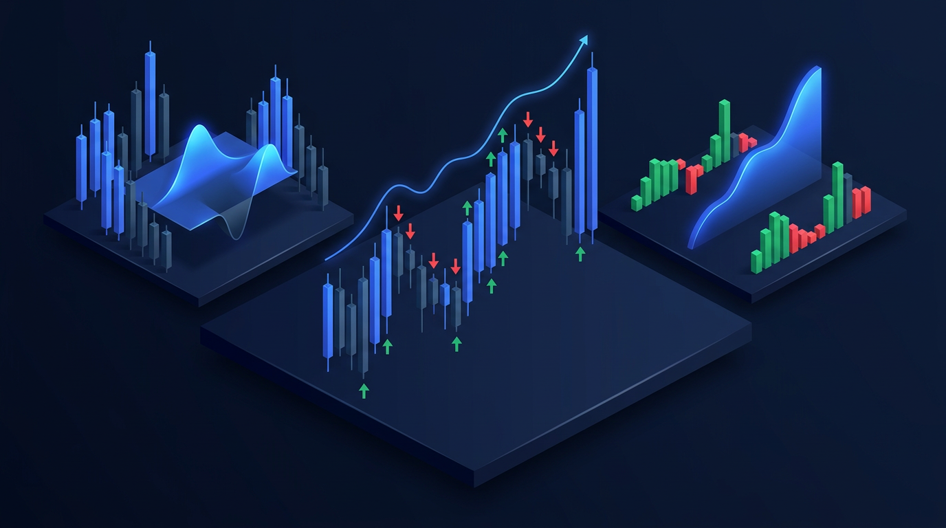 Market correction chart with political trading signal delays