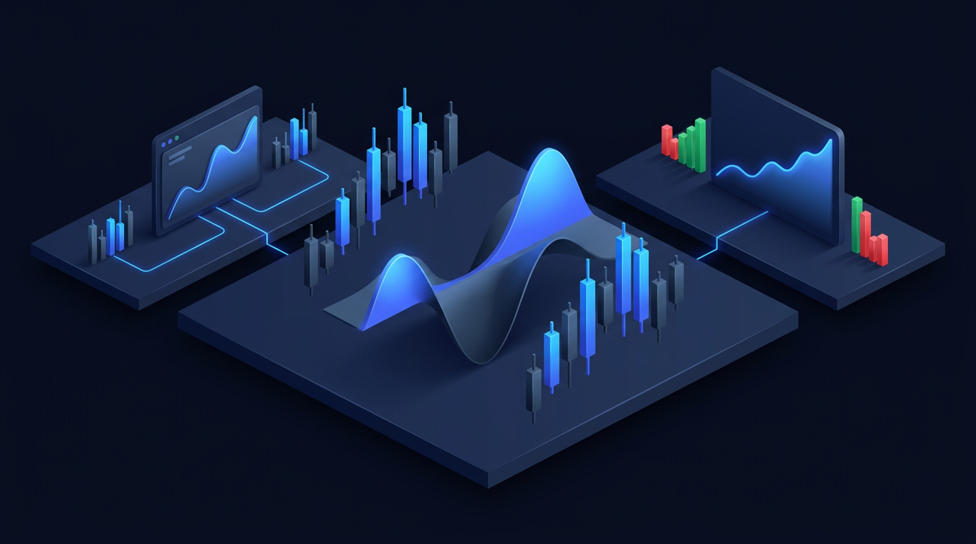 Mobile options trading interface with iron condor diagram on dark navy background