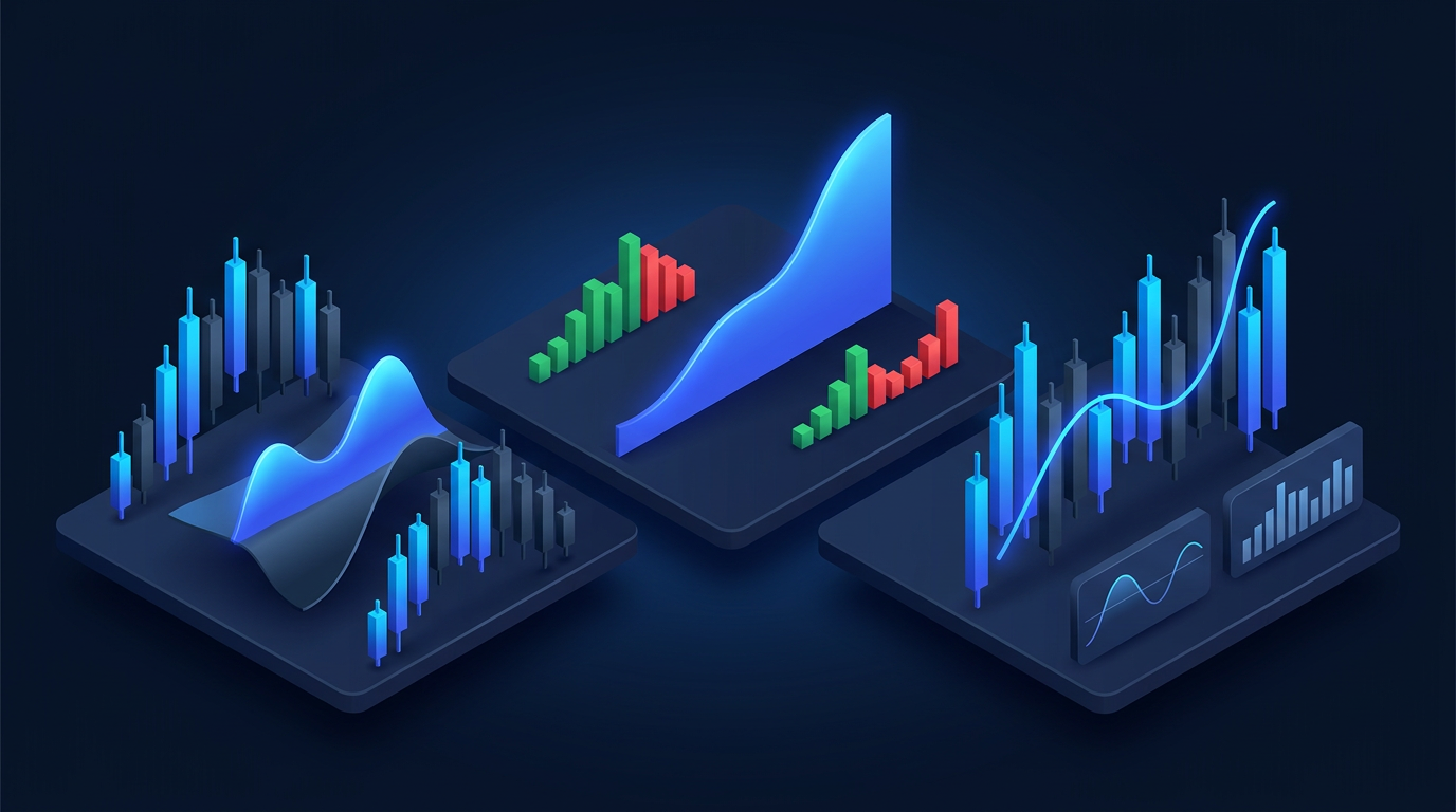 Gamma exposure chart showing positive to negative gamma flip level on dark navy background