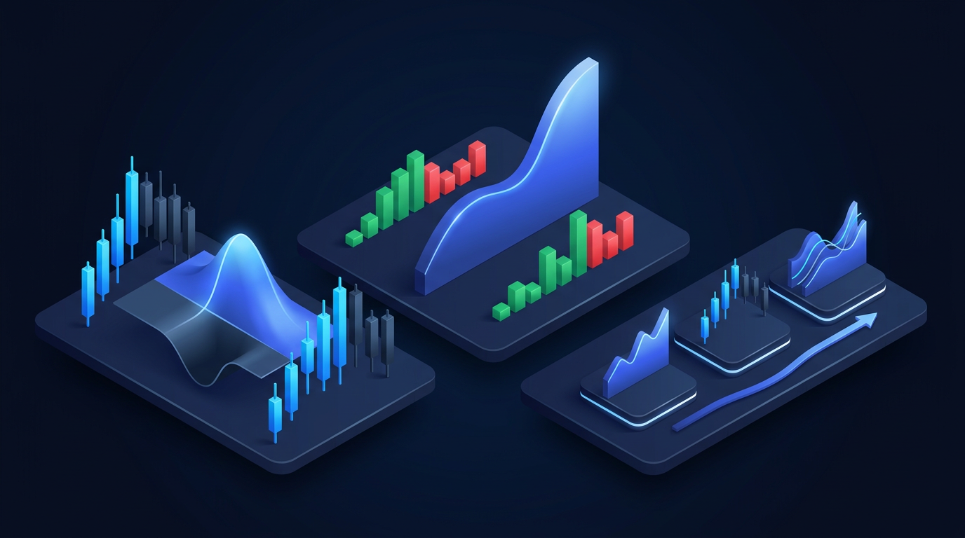 Diagonal spread options strategy on dark financial background