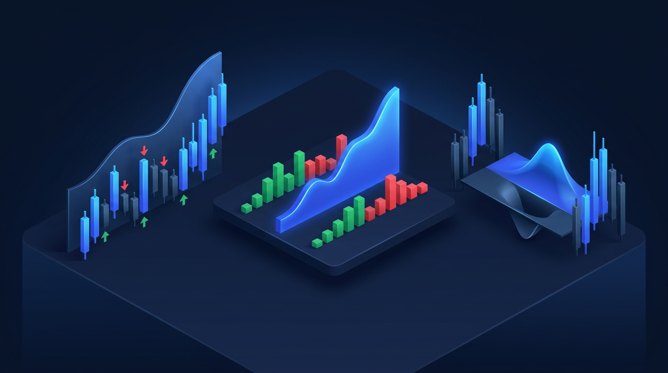 Zero DTE options expiration timeline visualization on dark navy background