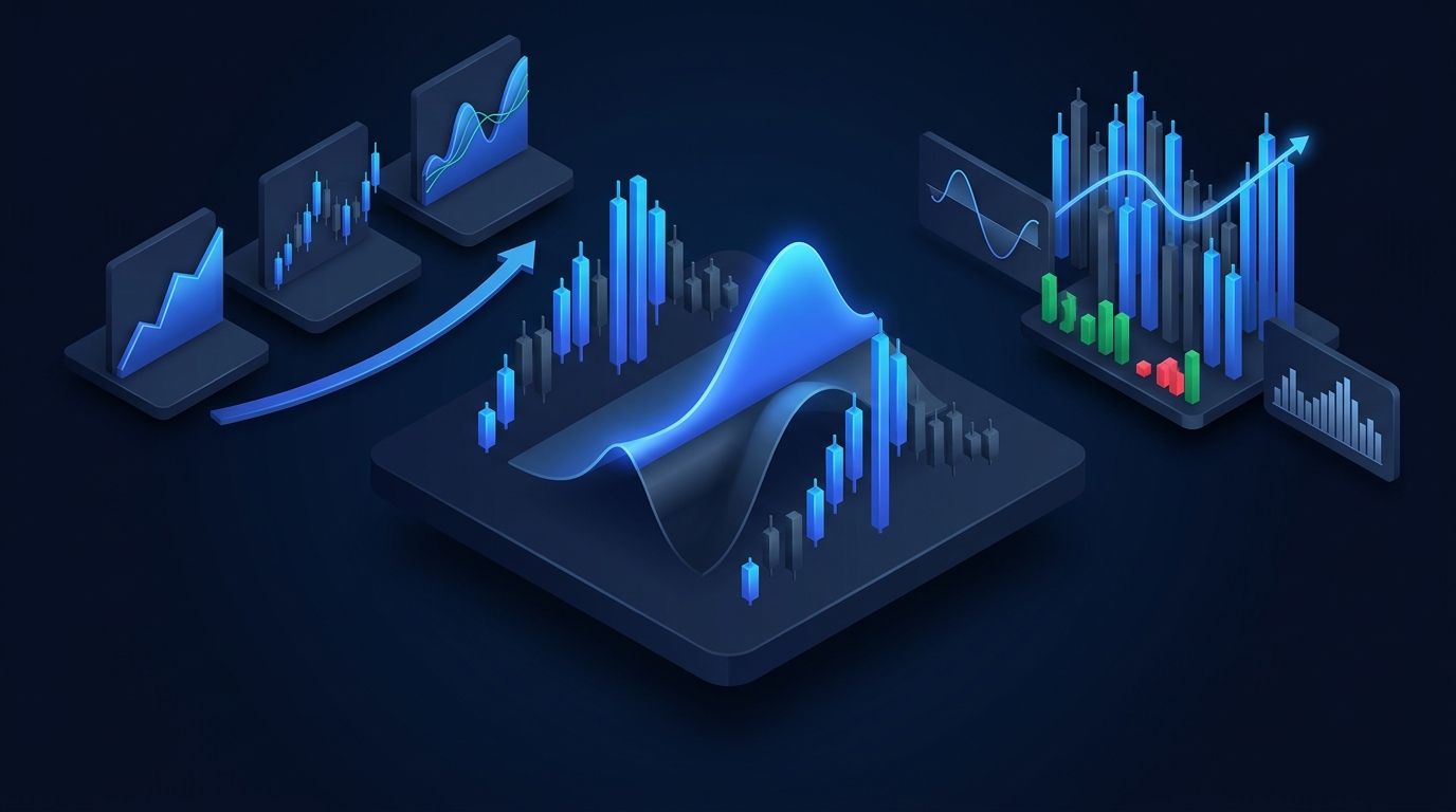 Congressional financial disclosure documents and stock market charts on a desk