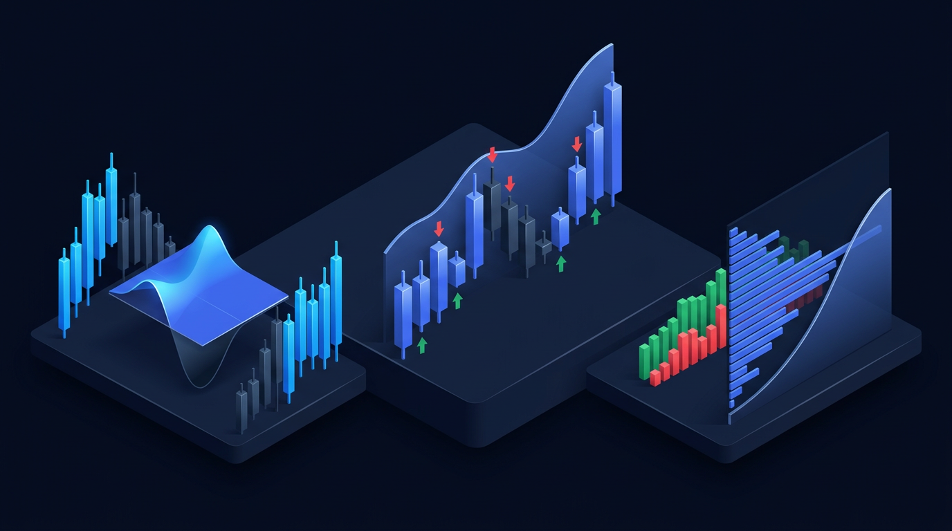 Options trader examining low-volume market conditions on trading screen