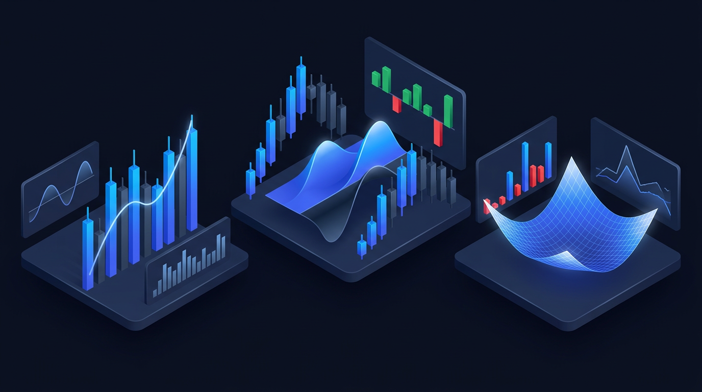 Options strategy comparison chart showing double calendar and iron condor payoff diagrams