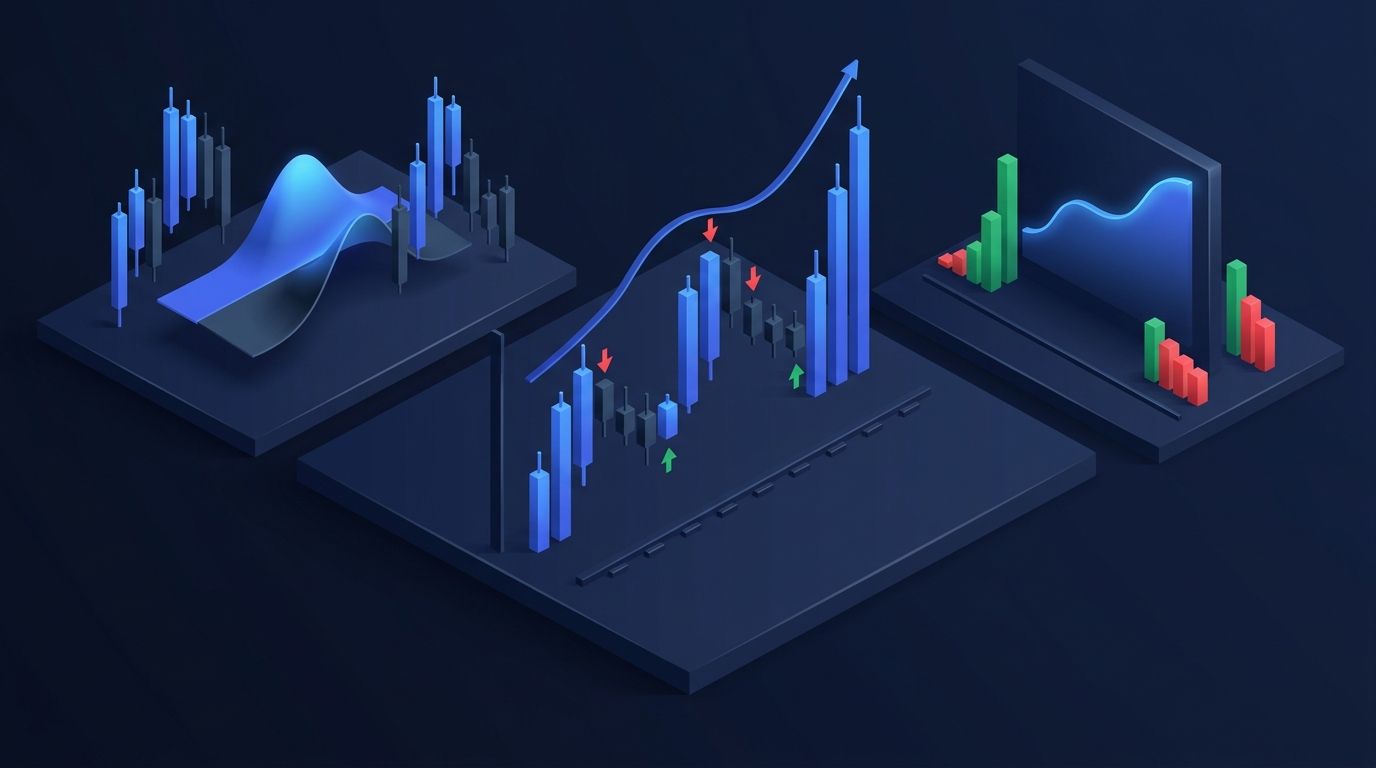 Automated trading system dashboard with strategy performance metrics