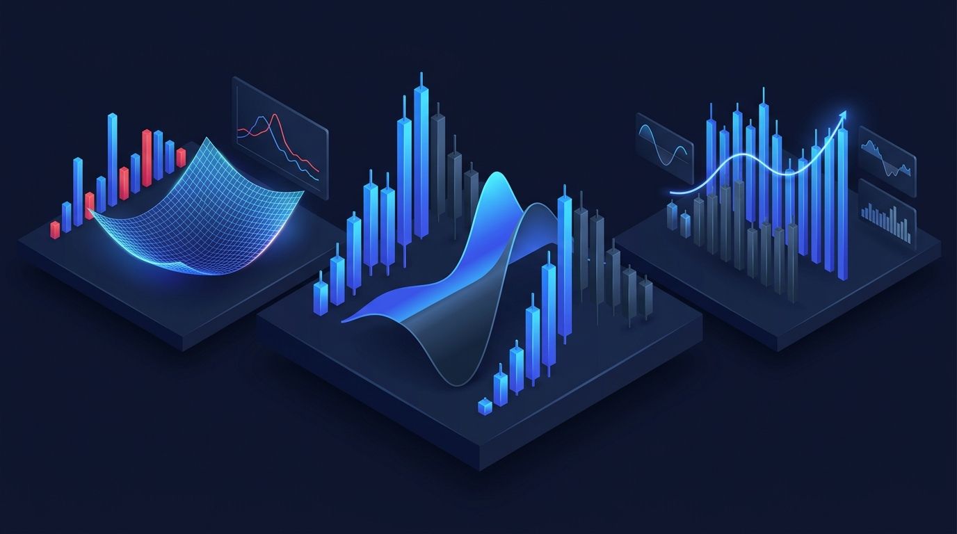 Probability distribution chart showing positive expected value edge in options selling