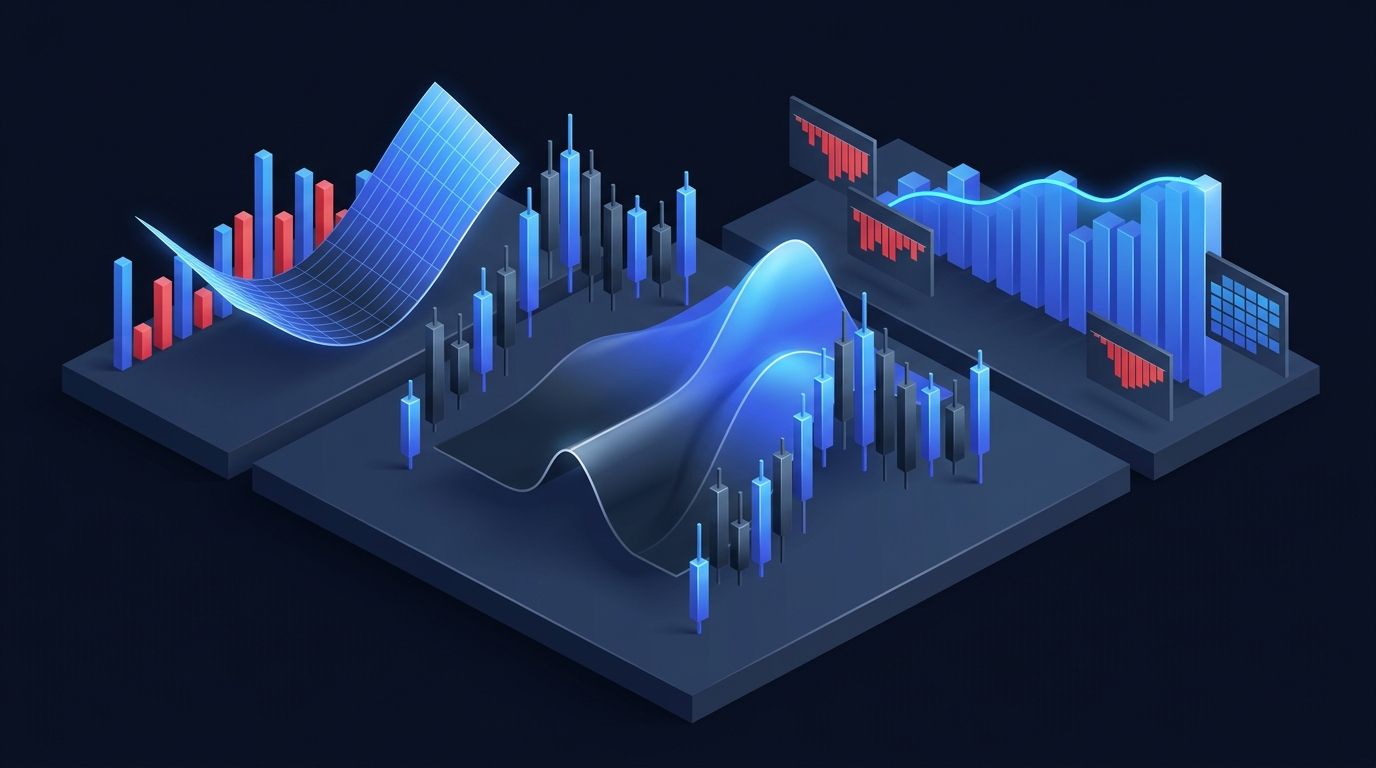 Options Greeks dashboard showing delta, gamma, theta, vega across a portfolio