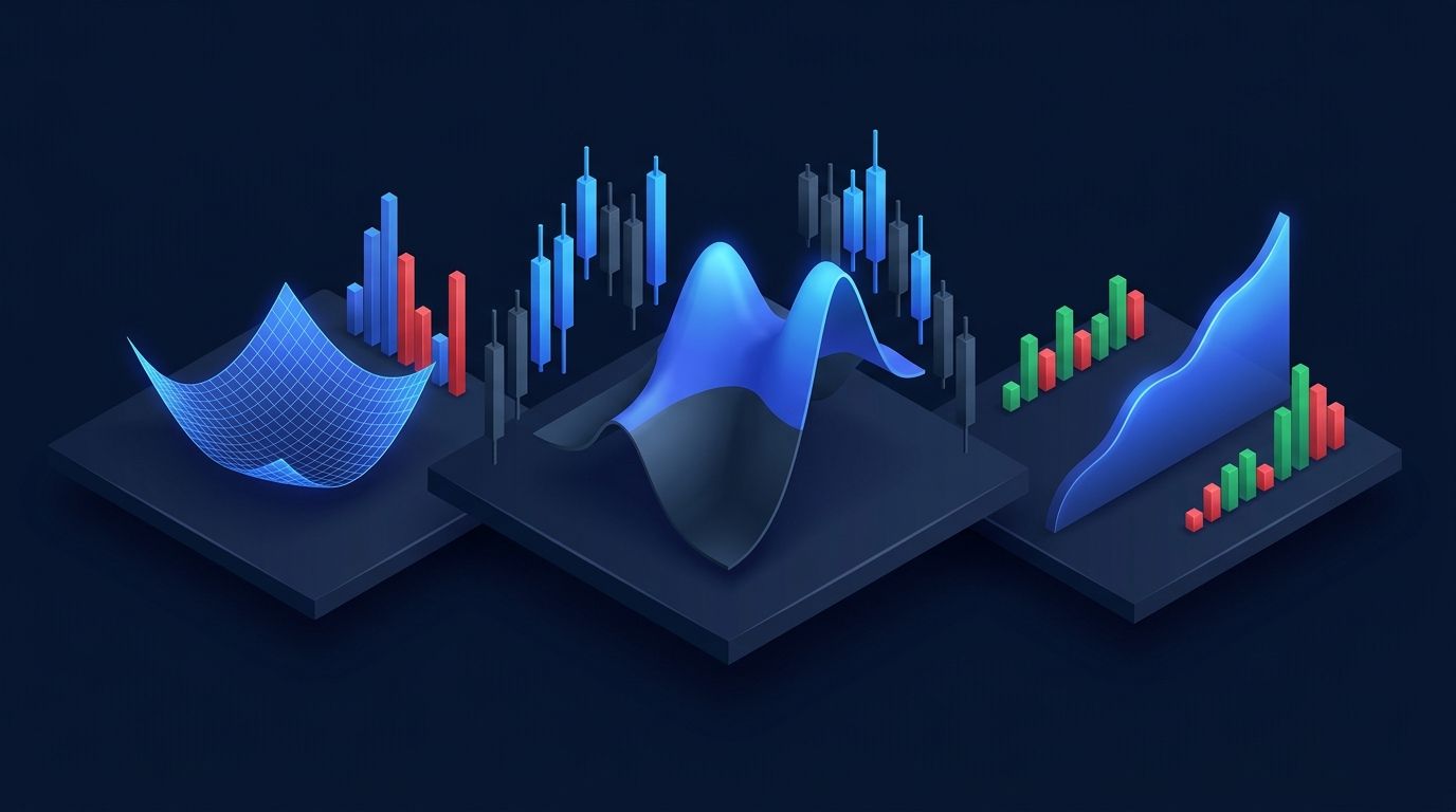 Options trading chart with autumn seasonal context
