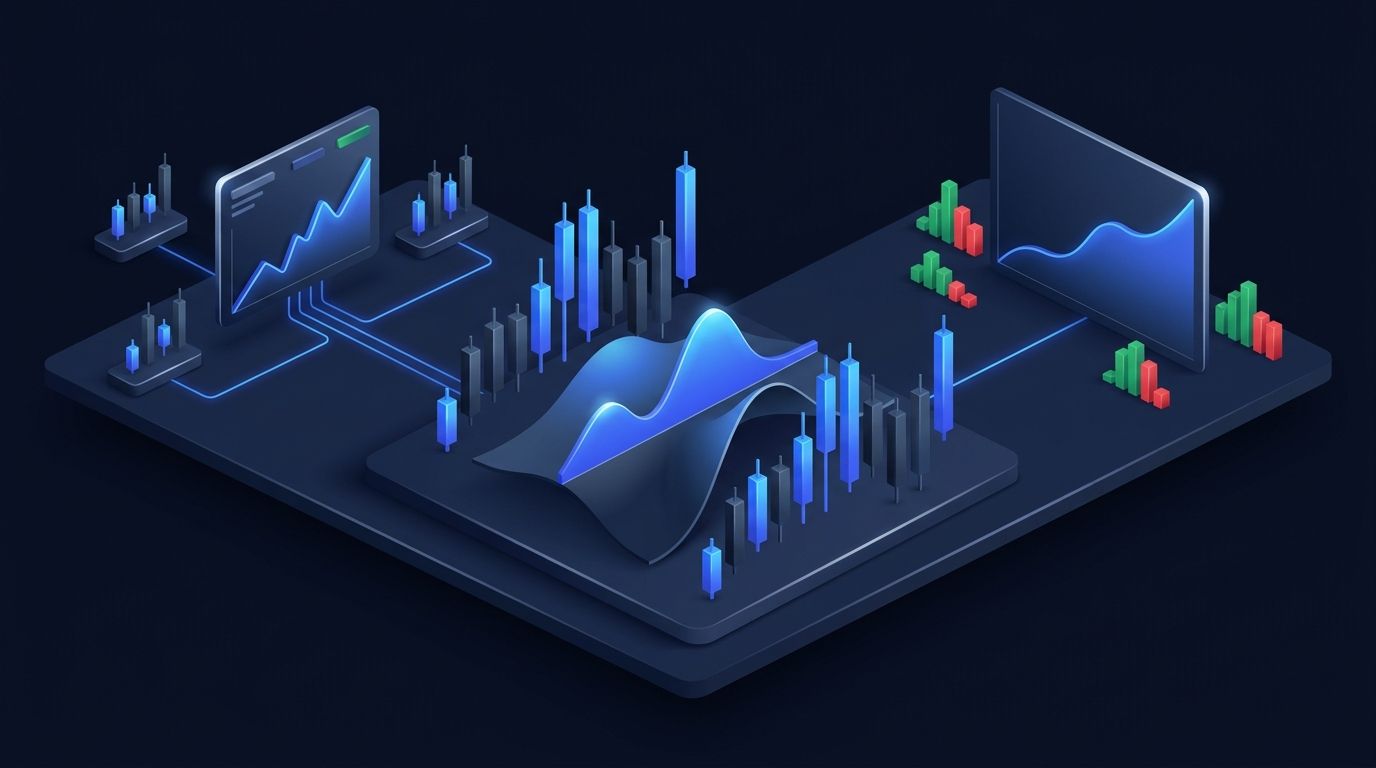 IRA account documents next to options trading charts