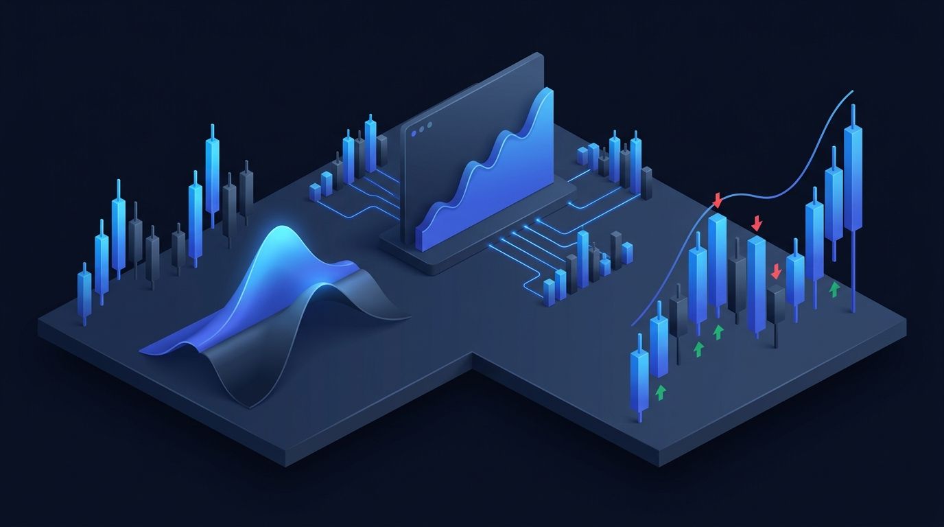 Balance scale weighing pros and cons of a trading app on a desk