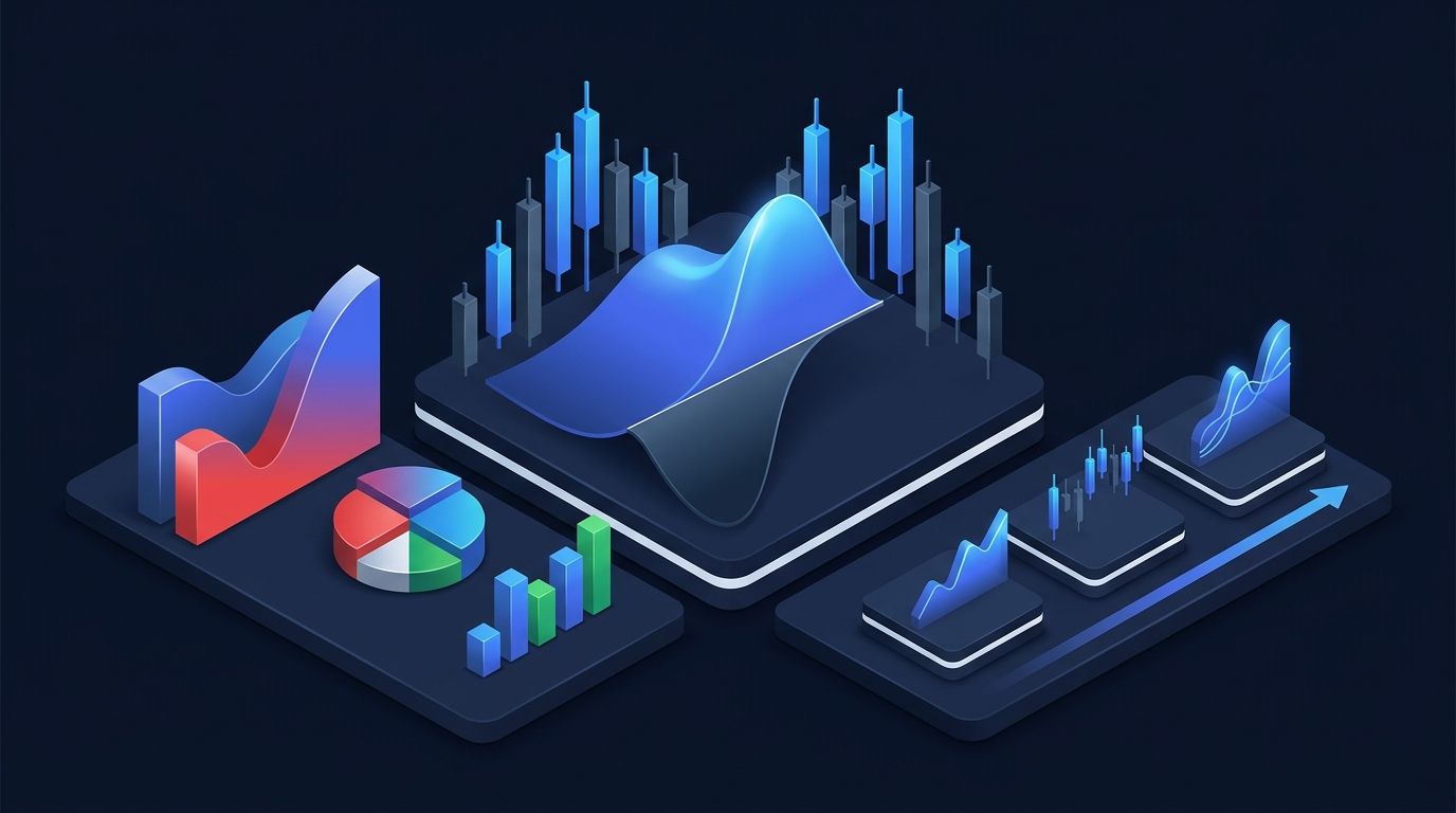 Options expiration countdown timer concept with trading charts and calendar