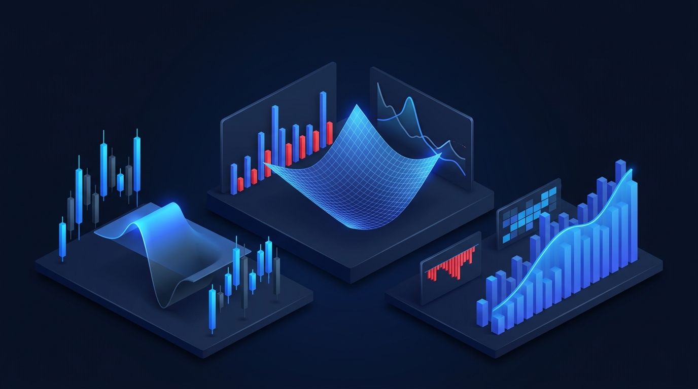Annual performance review chart for options trading strategy with calendar and data charts