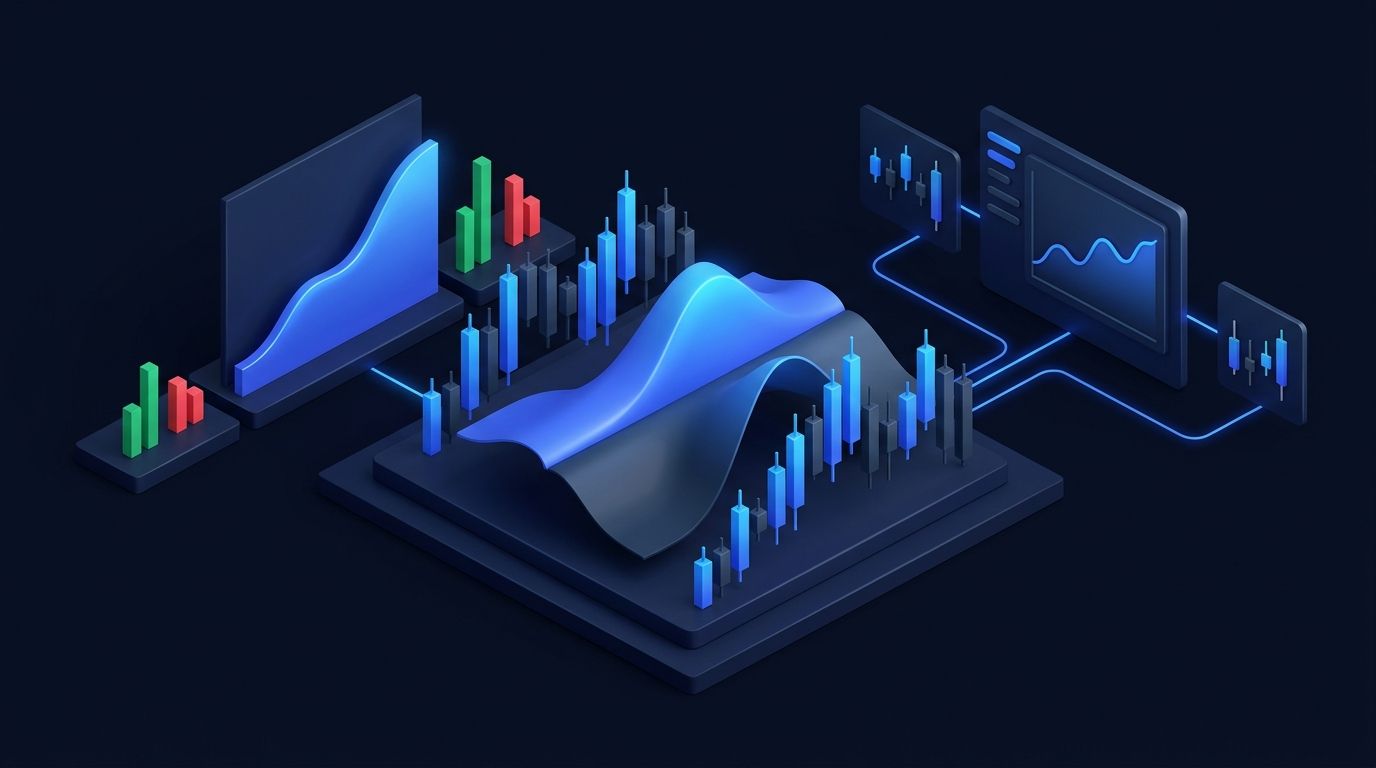 Two broker platforms side by side on a trading screen