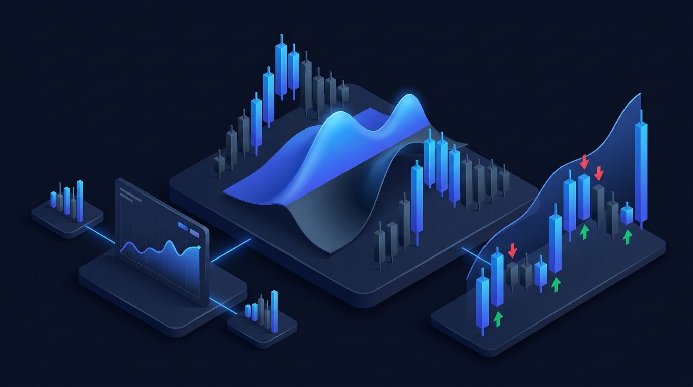 Graph showing exponential growth curve representing compounding returns over 5 years