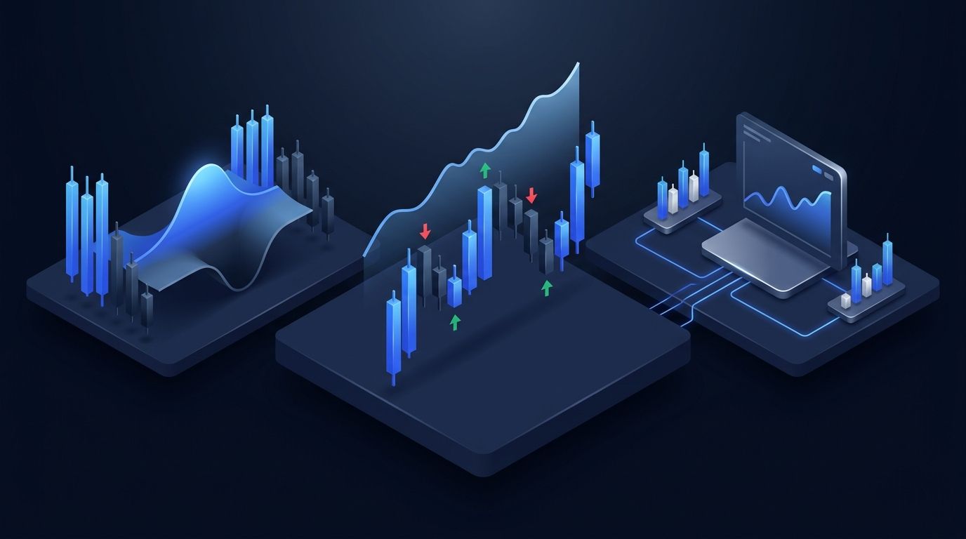 Notebook showing annual income goal breakdown with monthly targets and trading strategy notes