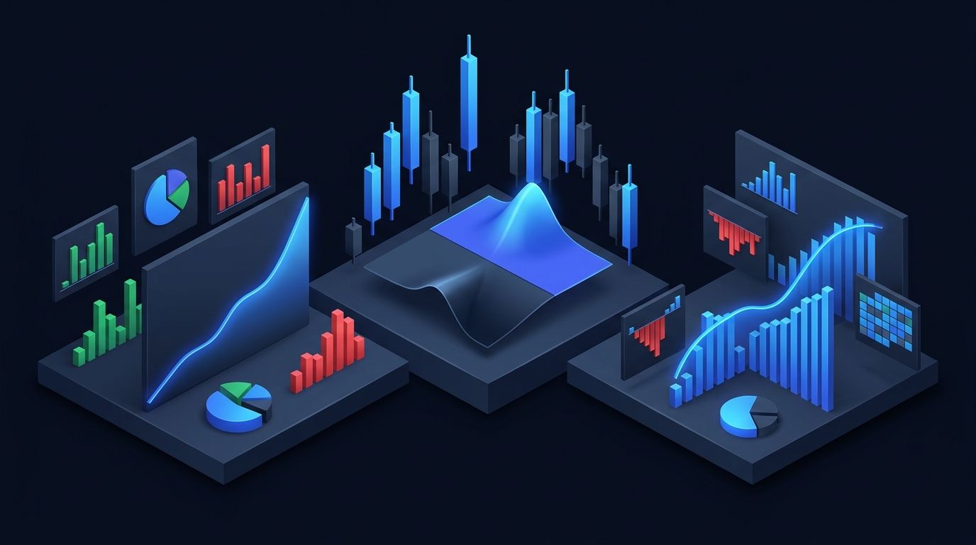 Performance chart showing options trading strategy results over time