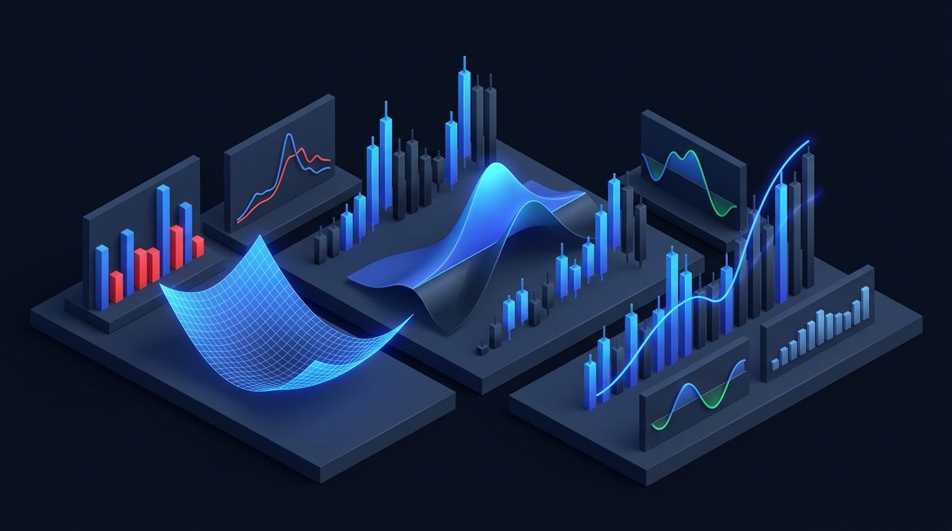 Bond yield chart alongside options volatility data showing market correlation