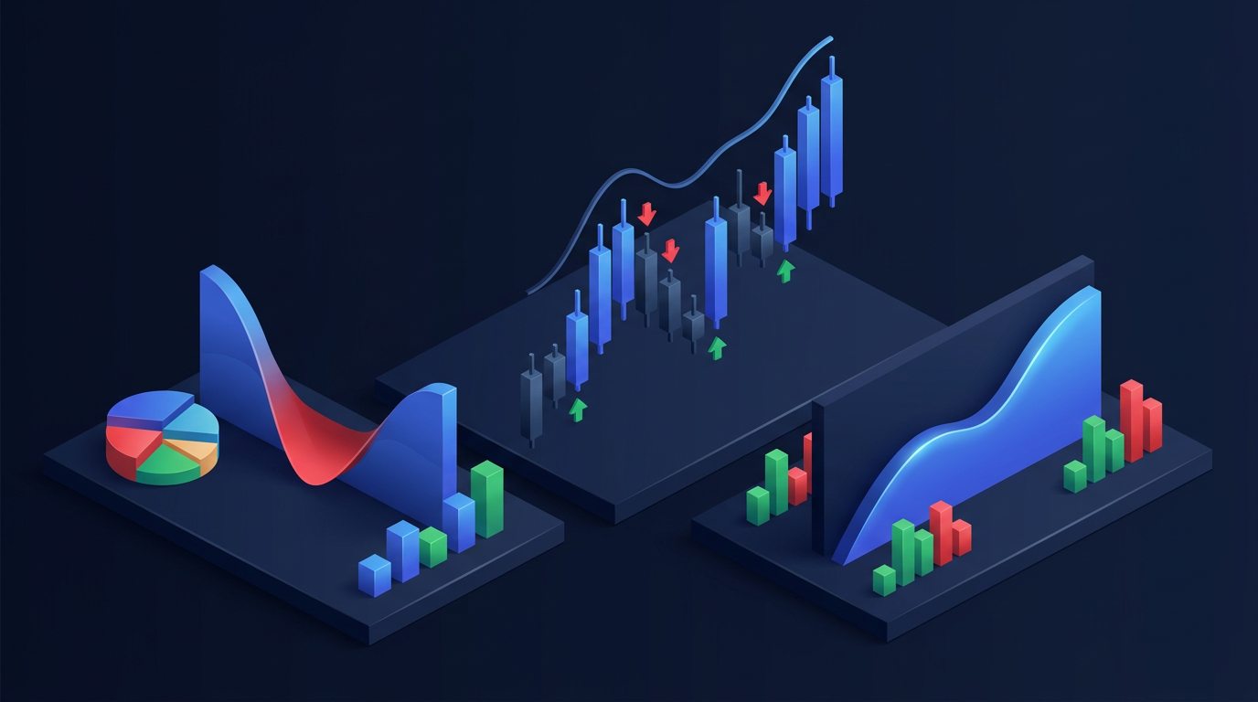 Gold futures risk management dashboard with stop loss indicator on dark background