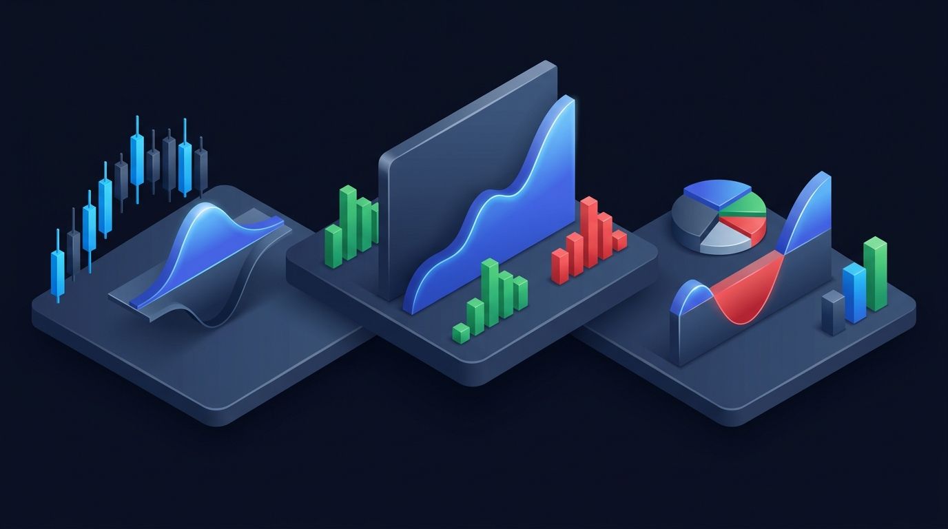 Options trading tools displayed on multiple screens